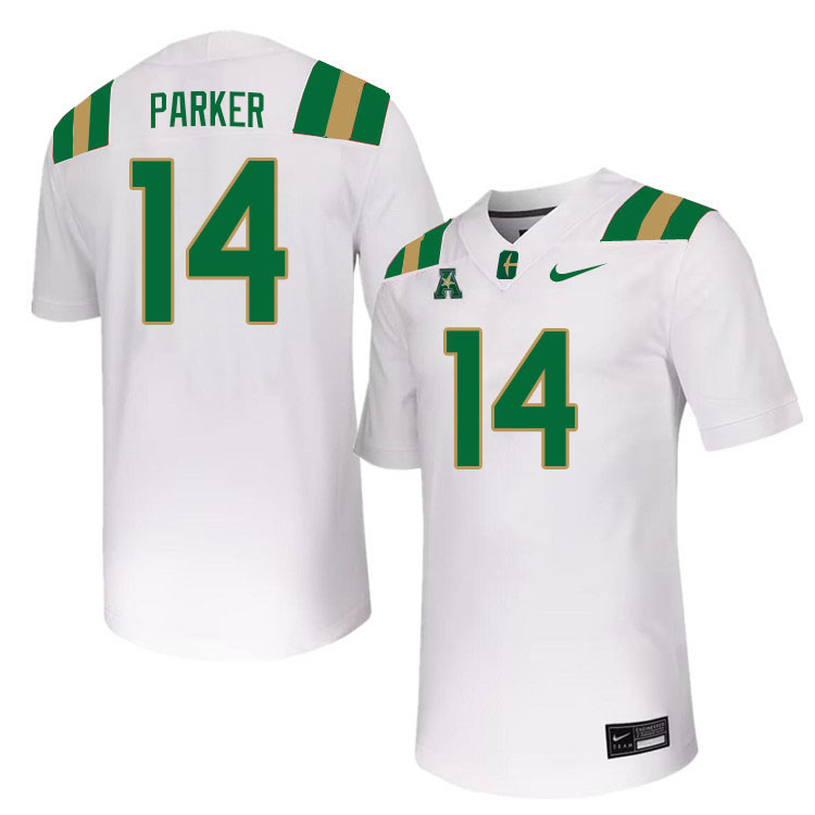 Charlotte 49ers #14 Steven Parker College Football Jerseys Stitched Sale-White